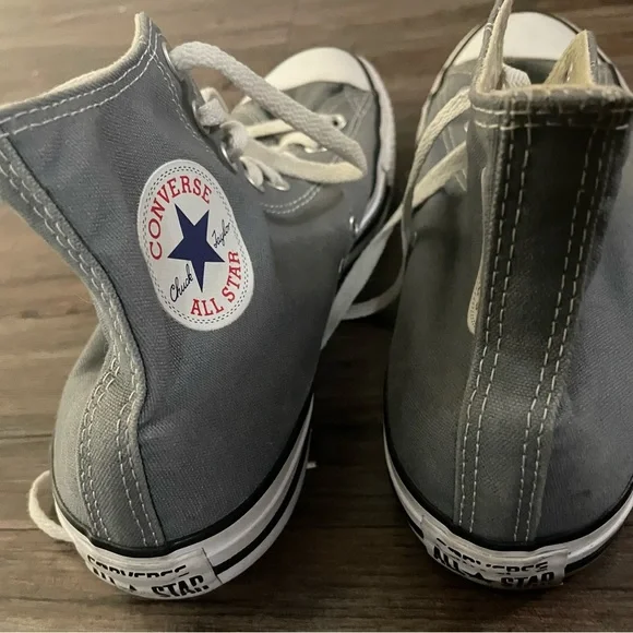 Converse All Star Chuck Taylor Hi 1J793 Gray Mens 9.5 Sneakers Womens 11.5 Grey - Picture 2 of 6